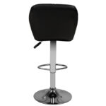 Taburete De Bar M01 Acolchado Ajustable Negro 2