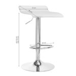 Taburete De Bar Qs-B08 Blanco 5