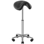 Barbershop-Cosmetics Stool 001B High Black
