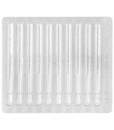 Um conjunto de agulhas para um electrocoagulador.